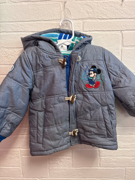 18-24m Mickey Fleece Lined Coat
