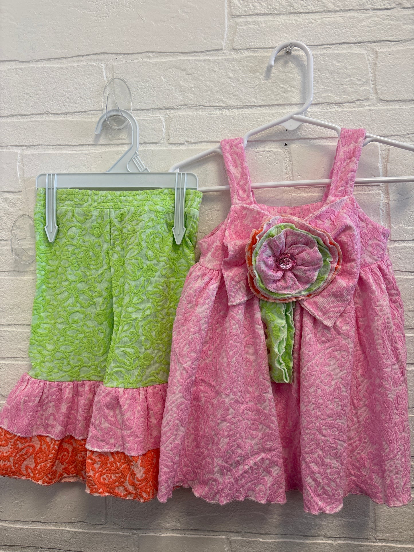 2T Pink Flower Outfit