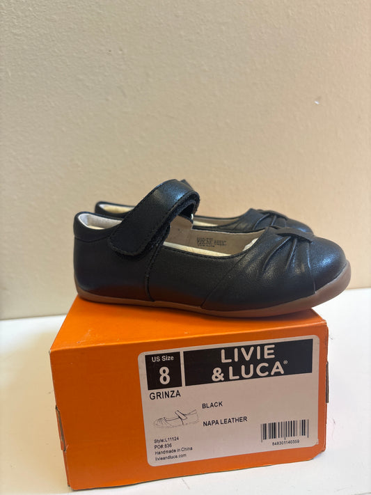 Size 8 New Livie Luca Grinza Black Leather