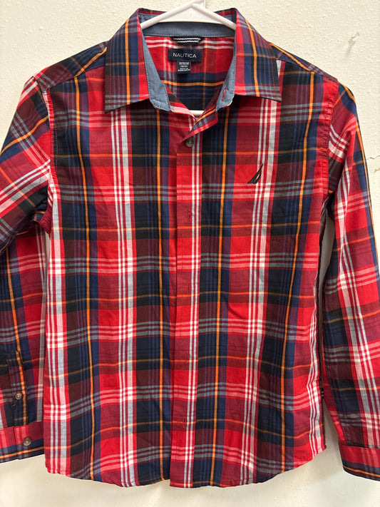 10 Nautica Red Plaid Shirt
