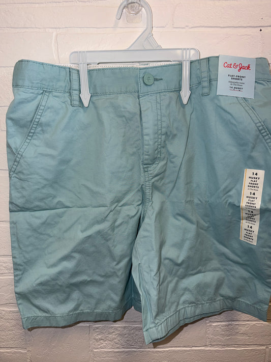 14 Husky NEW Flat Front Shorts Mint