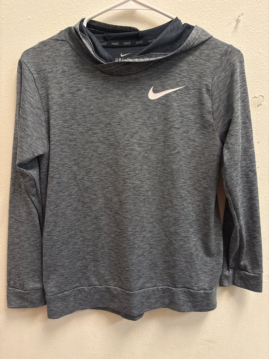 M Navy Heathered Nike Hooded Tee