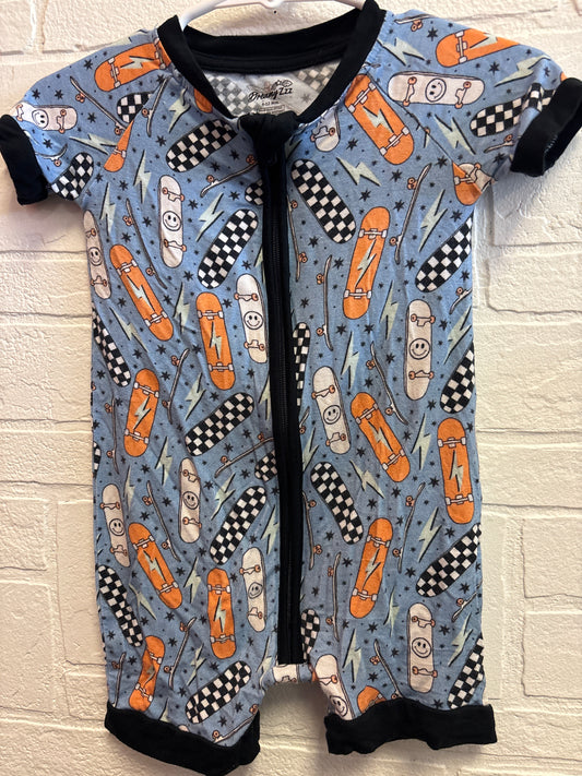 6-12m Bamboo Skateboard Pajamas