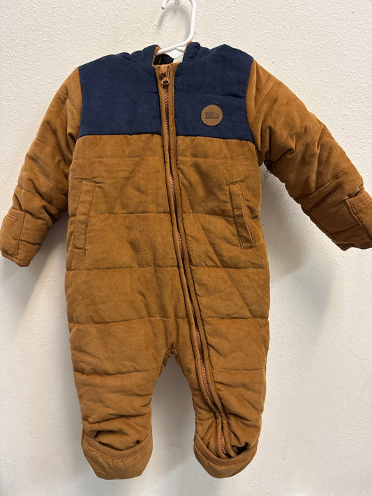 6-9m Eddie Bauer Brown Corduroy Snowsuit