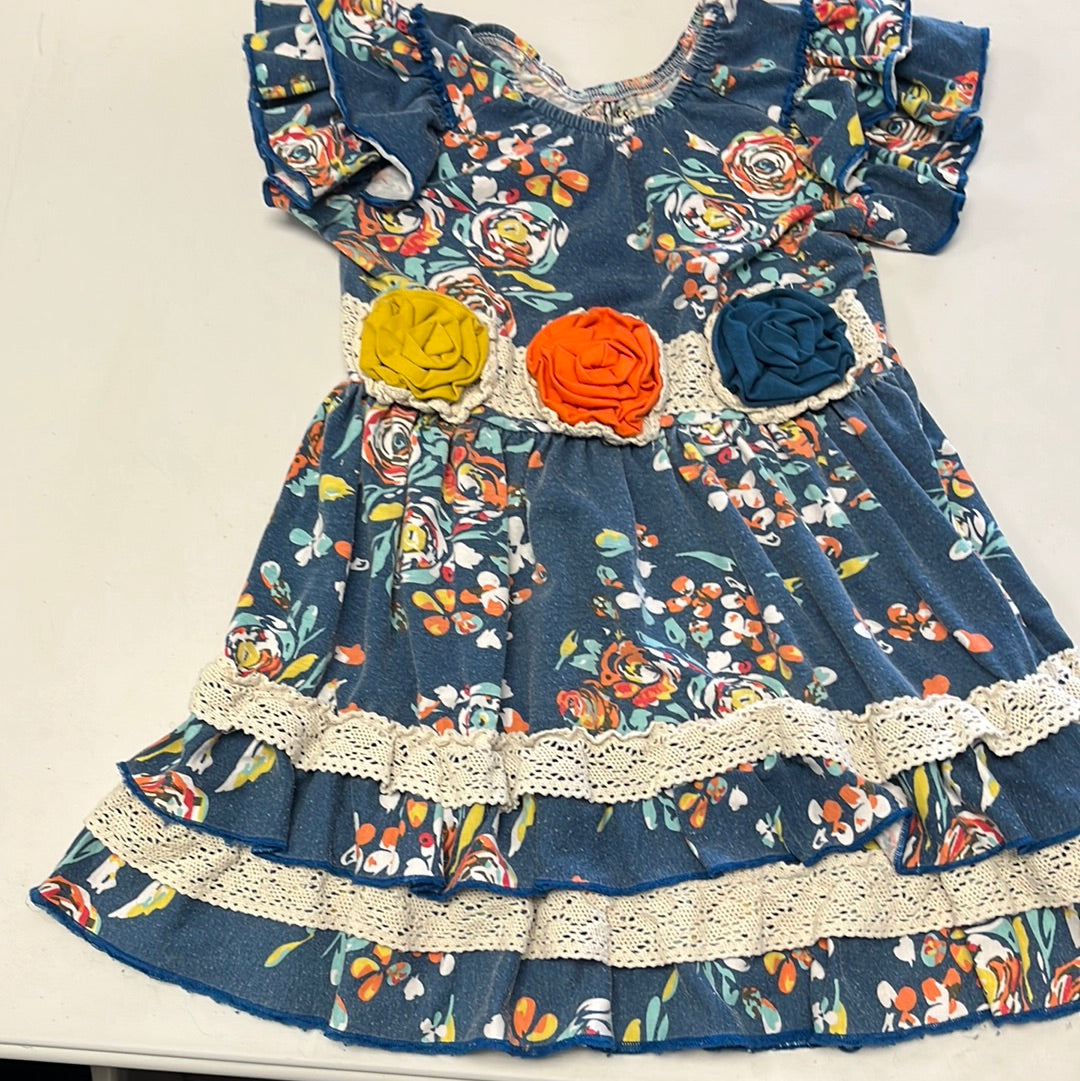 3-4 Blue and Orange Dress