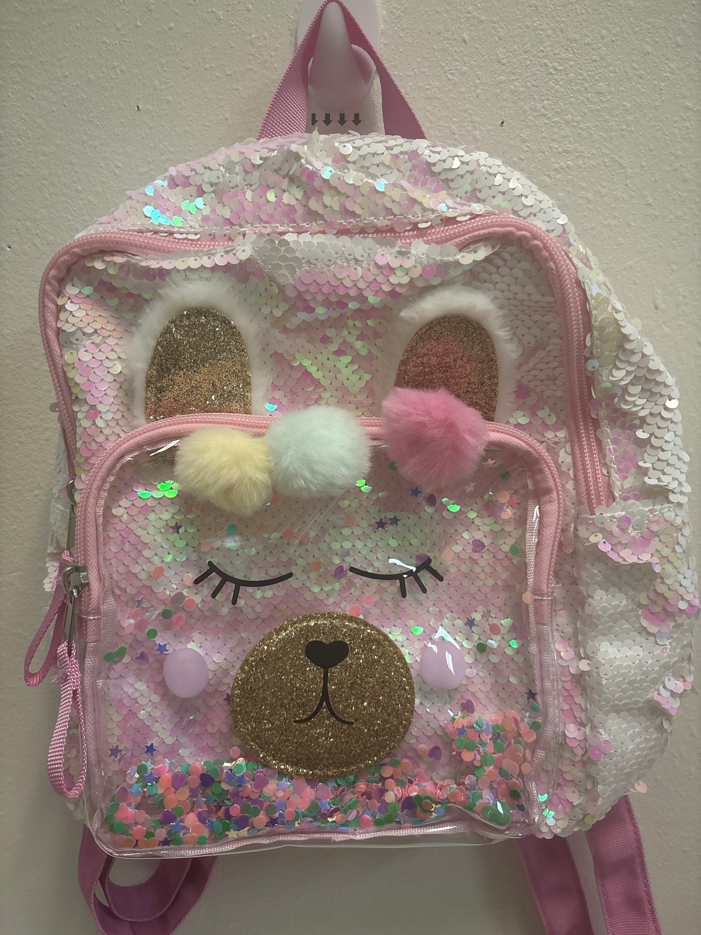 New Sequin Llama Backpack