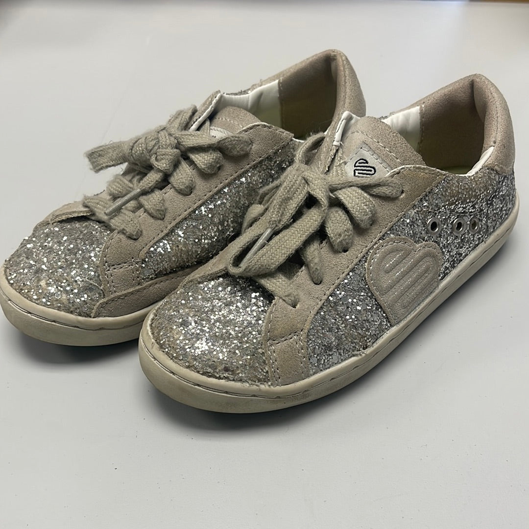 13 Silver Glitter Justice Sneakers