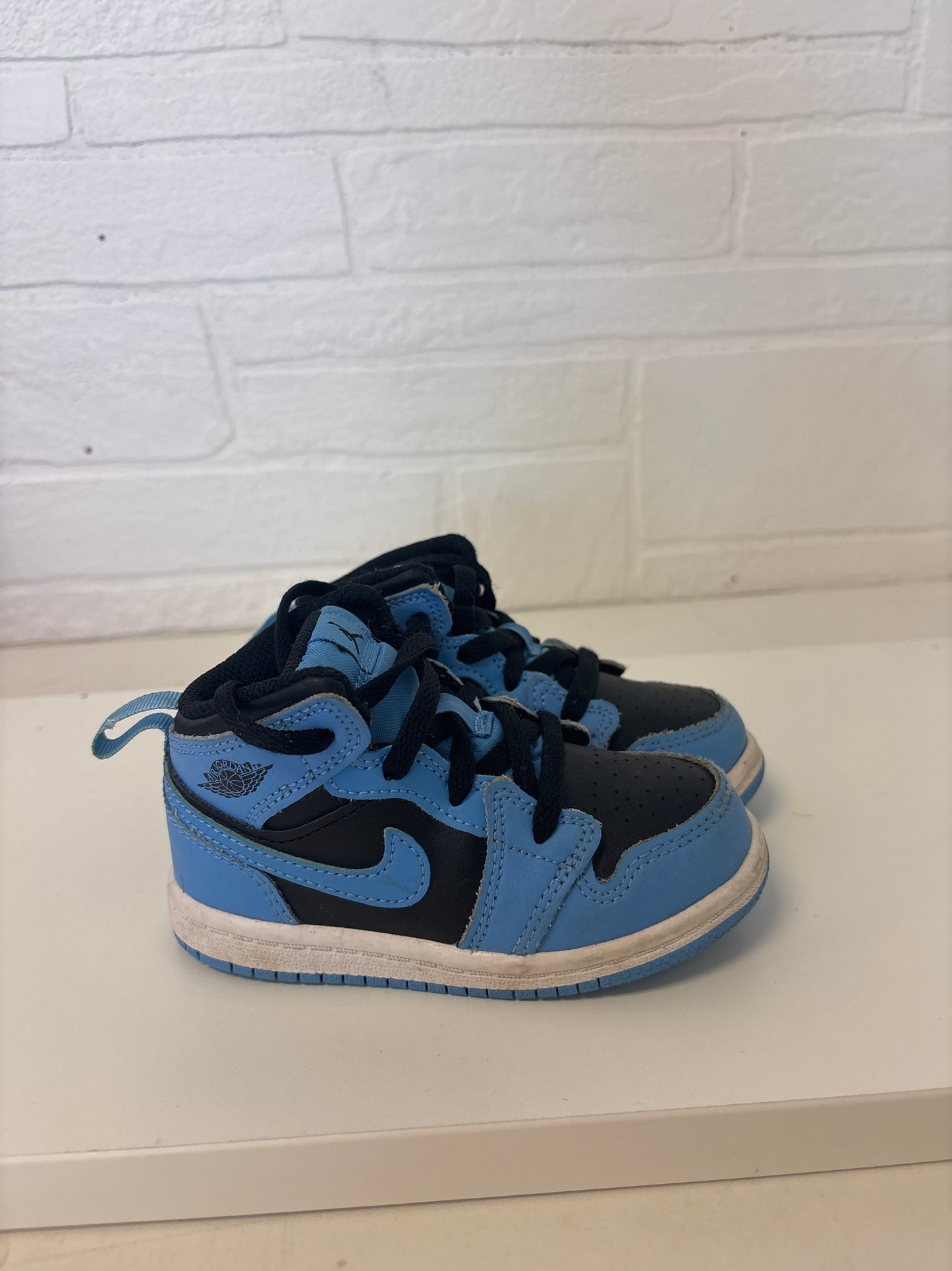 Size 7 Toddler Blue Black Nike Air Jordans
