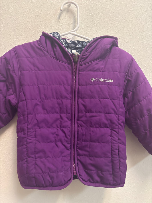2T Columbia Reversible Purple Coat