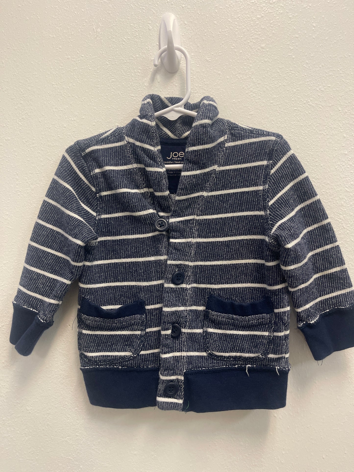 2 Joe Fresh Blue Stripe Cardigan