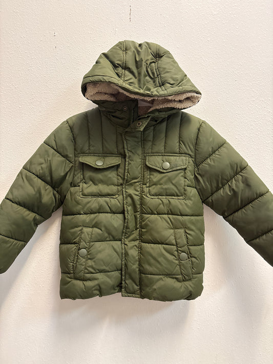 3T Olive Green Puffer Coat