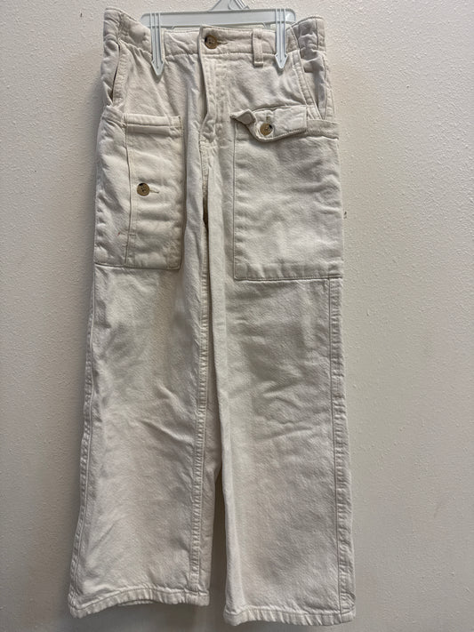 9 Zara White Wide Leg Carpenter Jeans