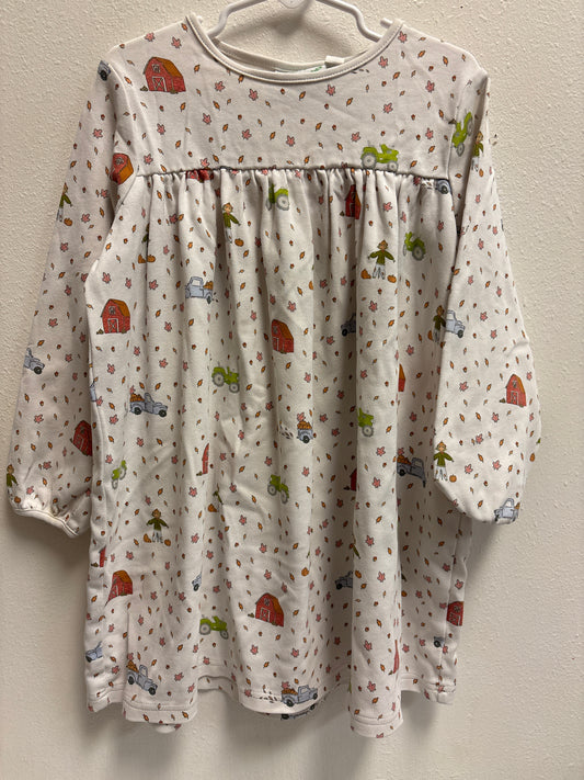 5 Leaves and Tractors Dress