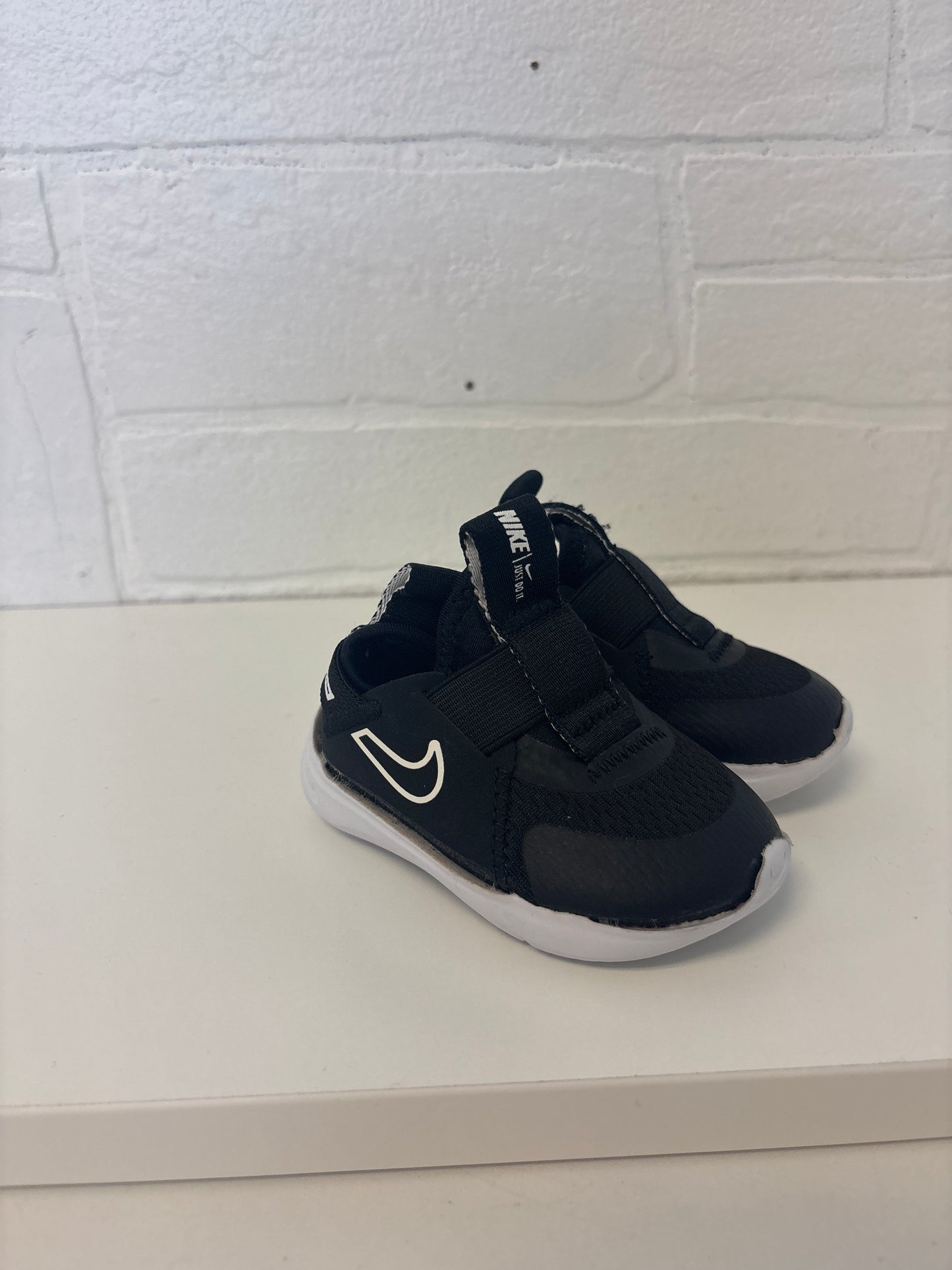 Size 3 Infant Black White Nikes