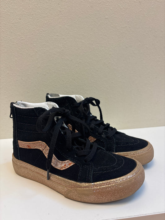 Size 13 Black Gold Vans
