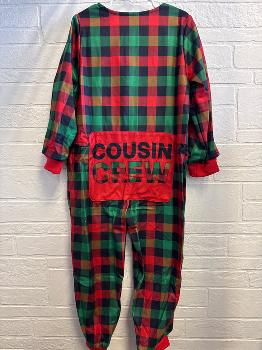 3XL(8-9) NEW Green Plaid Cousin Crew Pajamas