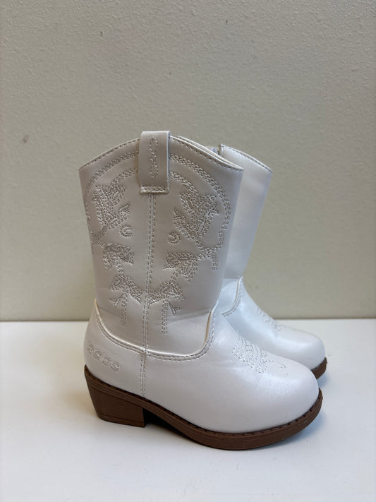 Size 7 Bebe White Boots