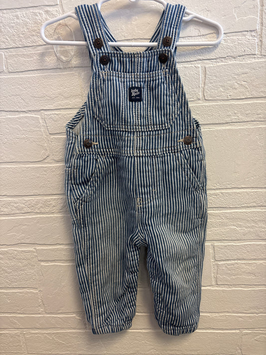 12m Osh Kosh Striped Overalls