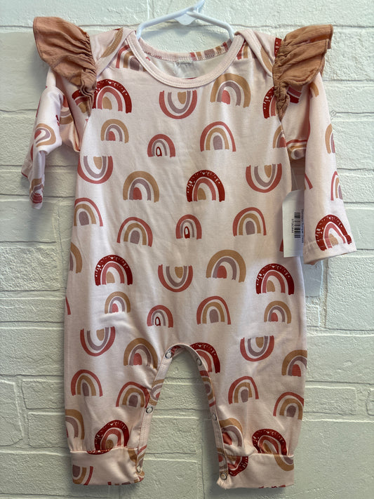 18-24m Pink Rainbow Long Sleeve Romper