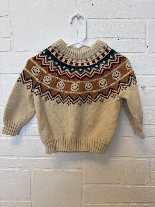 12M Little Co. Smiley Sweater
