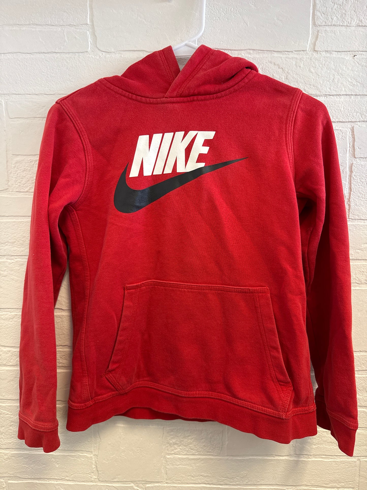 L Nike Red, Black White Hoodie