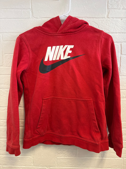 L Nike Red, Black White Hoodie