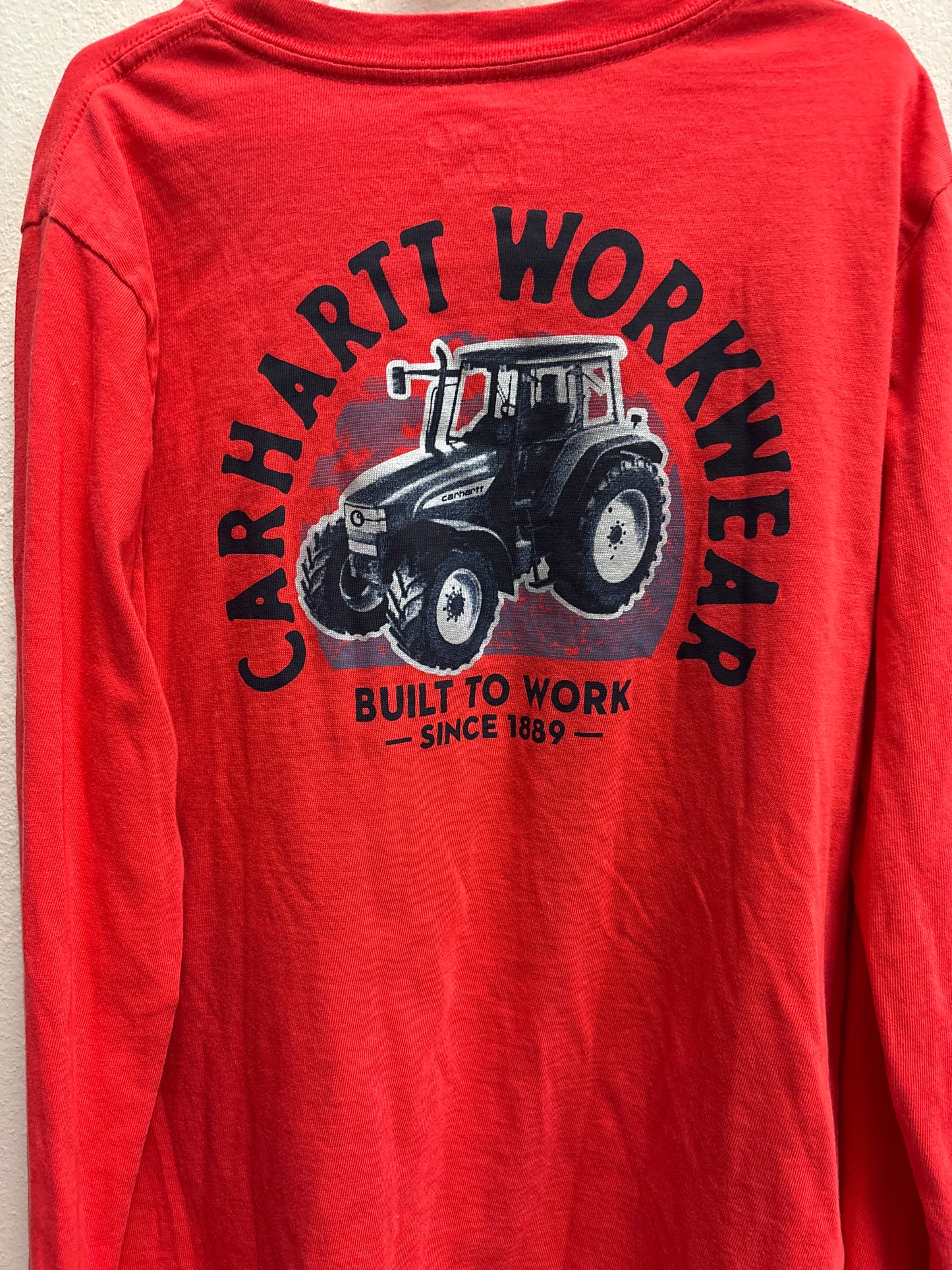 10-12 Carhartt Red Pocket Tee