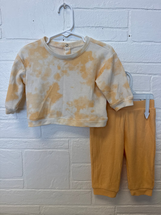 3/6M Grayson Orange Tye Dye Longsleeve Set