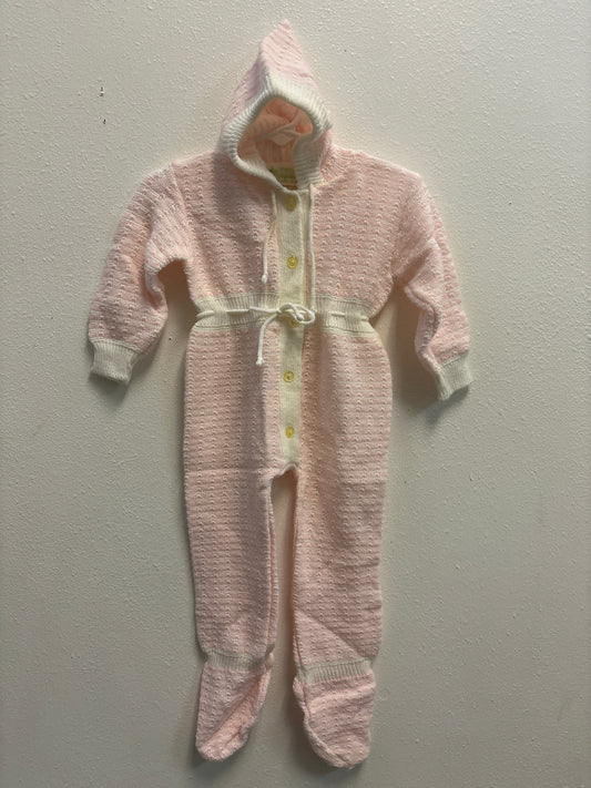 6m Vintage Pink Sweater Romper