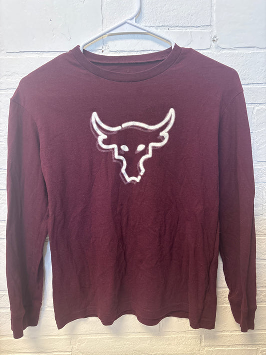 YMD Under Armour Burgundy Project Rock Tee