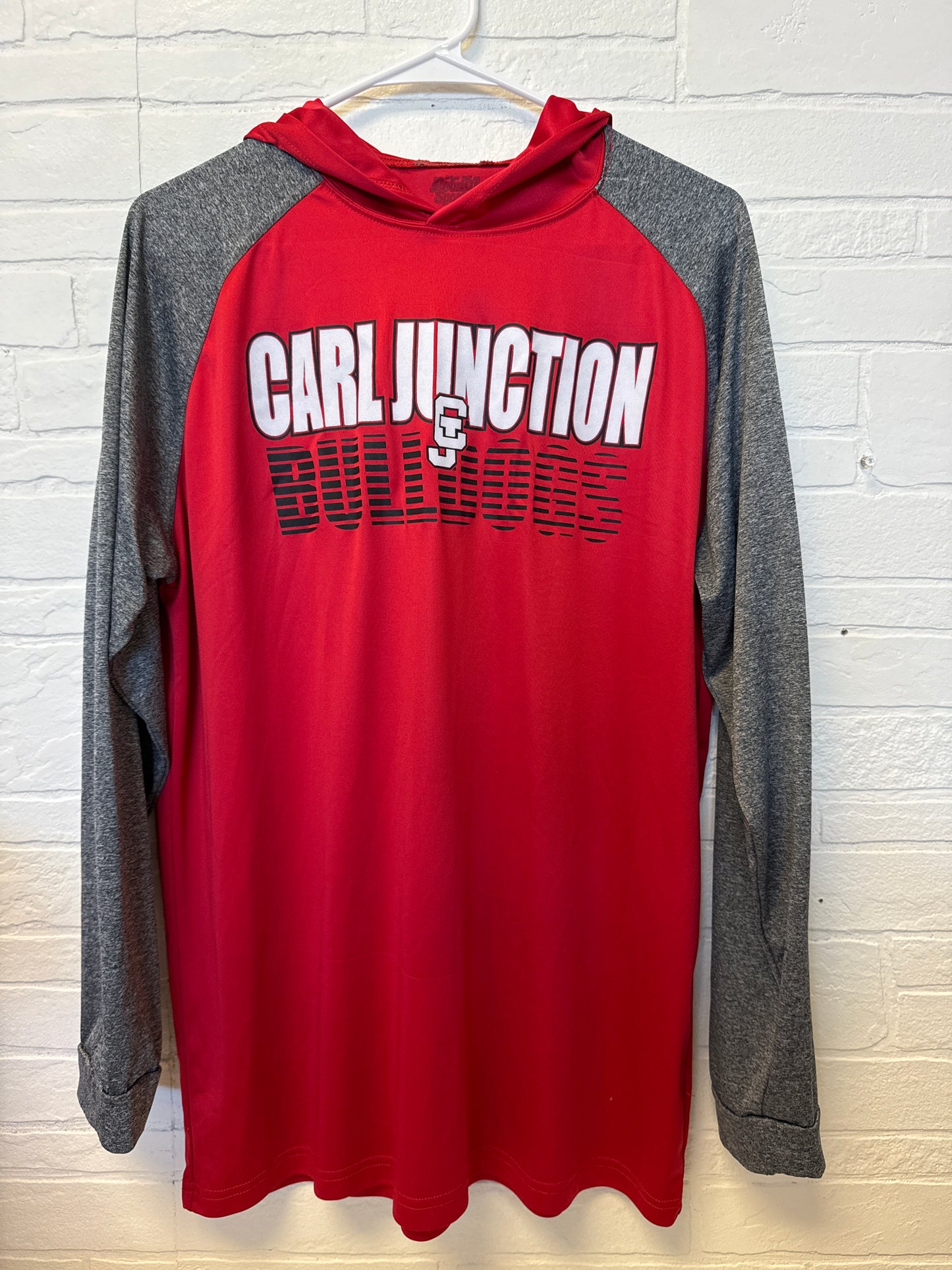 XL Carl Junction Bulldogs Dri-fit Hooded Longsleeve