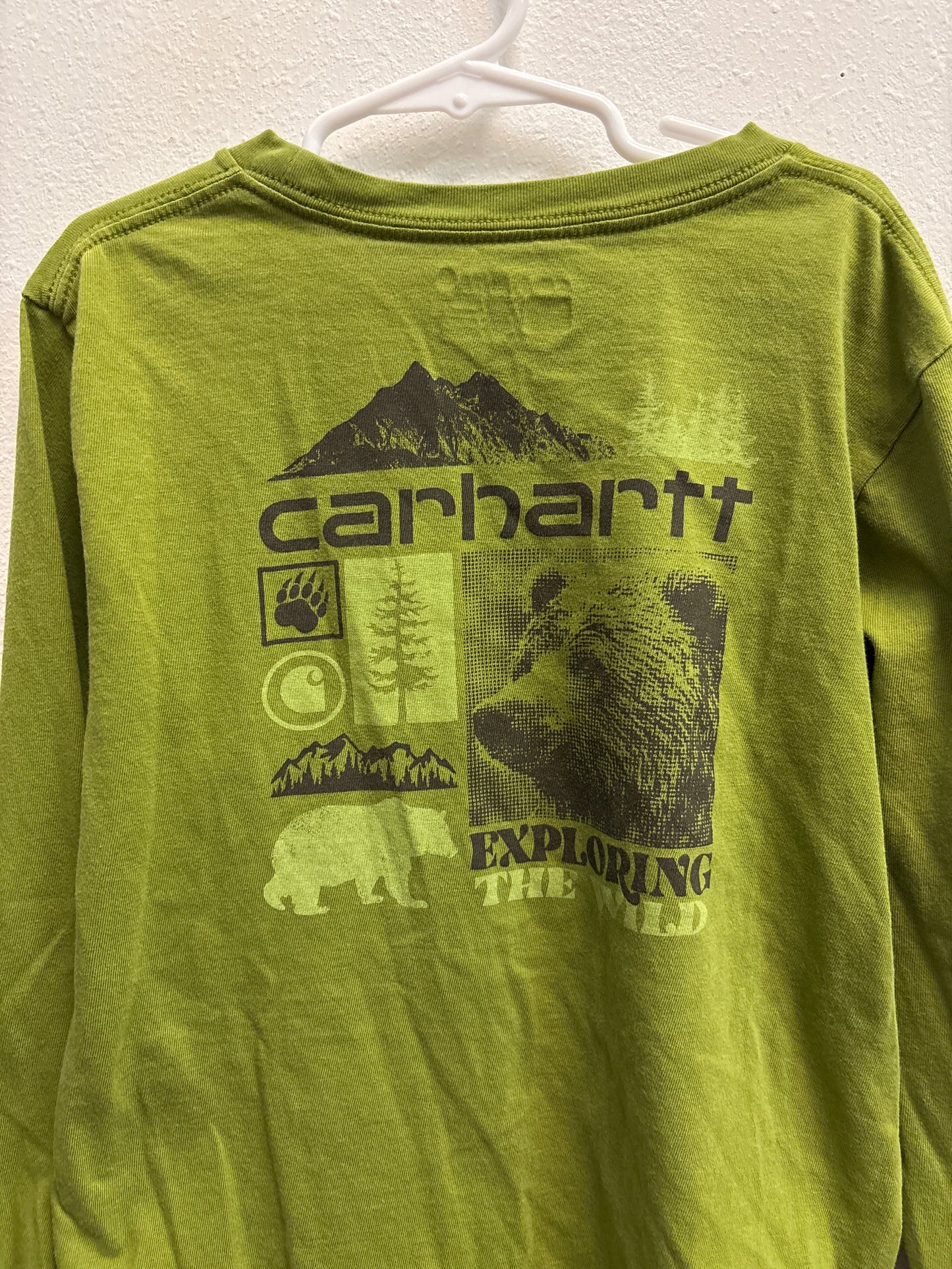 8-10 Carhartt Green Pocket Tee