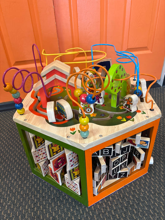 B Toys Wooden Activity Cube Youniversity