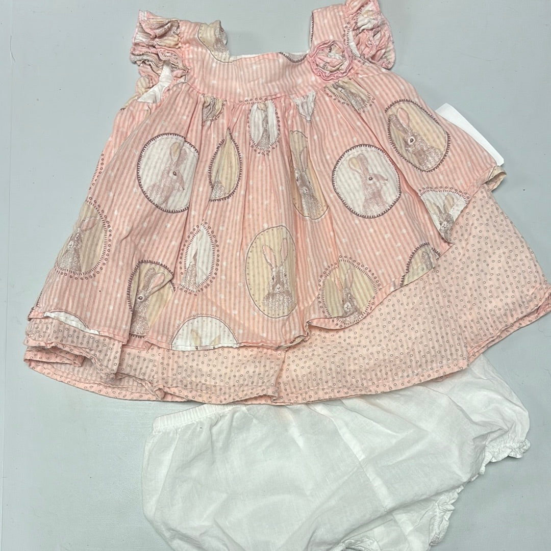 3-6m Pippa and Julie Bunny Dress