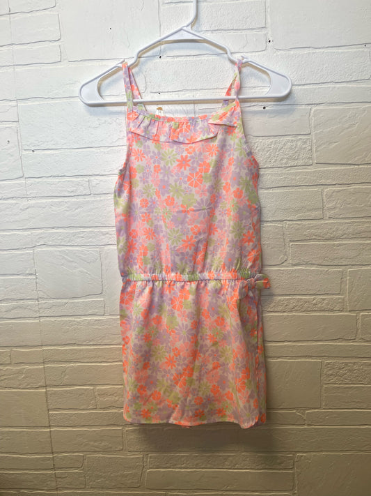 12 Little Lass Bright Floral Romper