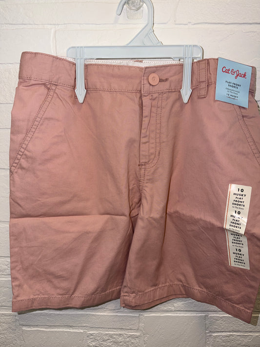 10 Husky NEW Flat Front Shorts Pink