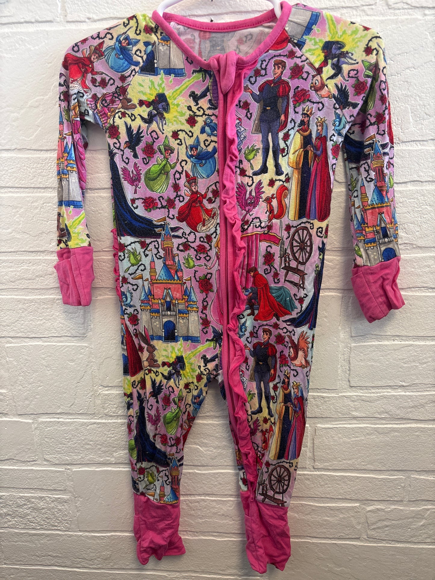 6-12m Sleeping Beauty Bamboo Pajama Sleeper