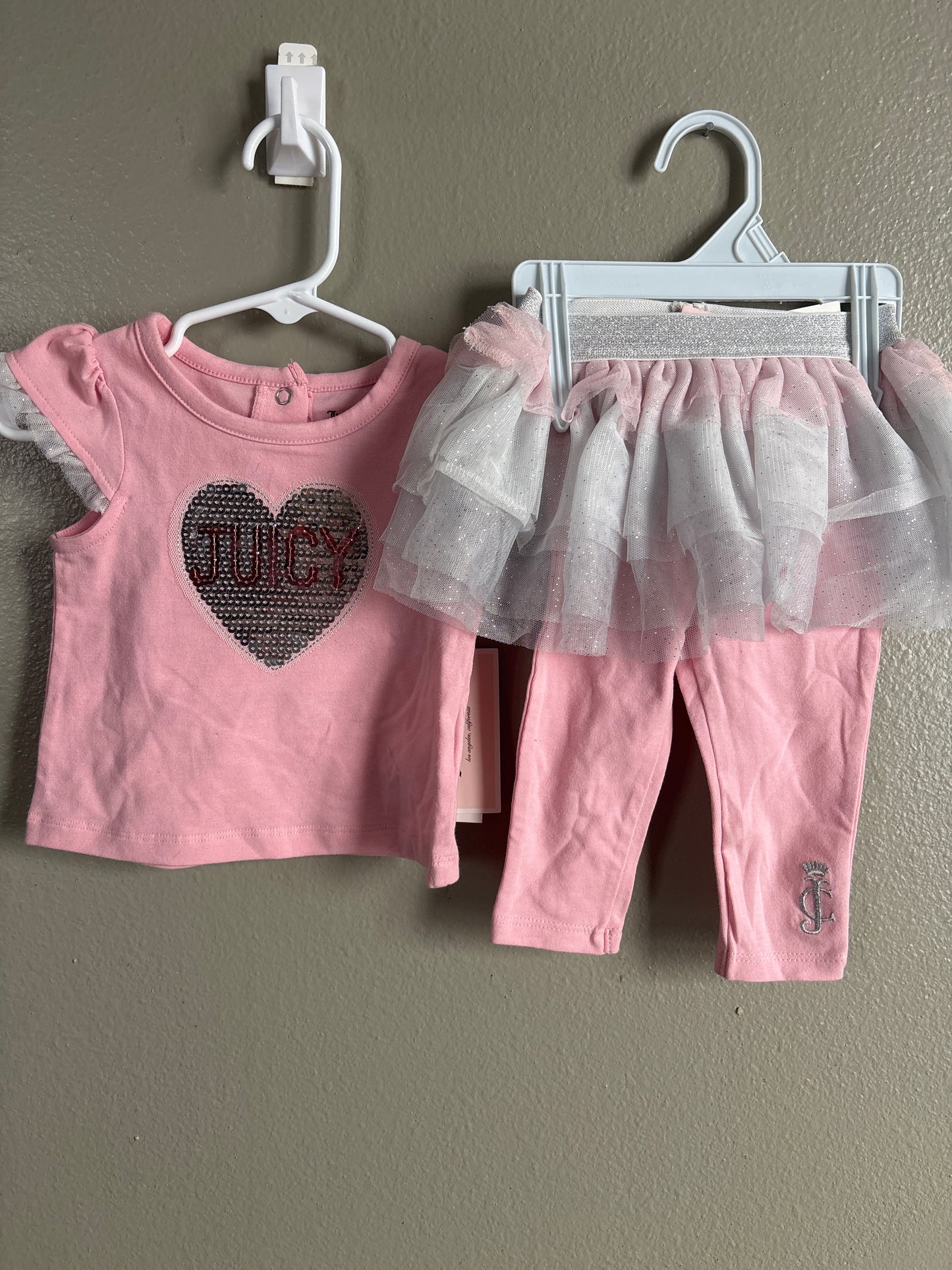 3-6m New Juicy Couture Sequin Tulle Set