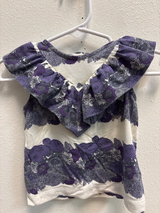 3-6m Kate Quinn Purple Floral Top