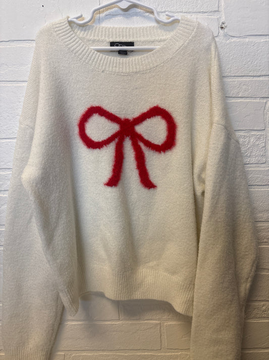 14-16 Red Bow Sweater
