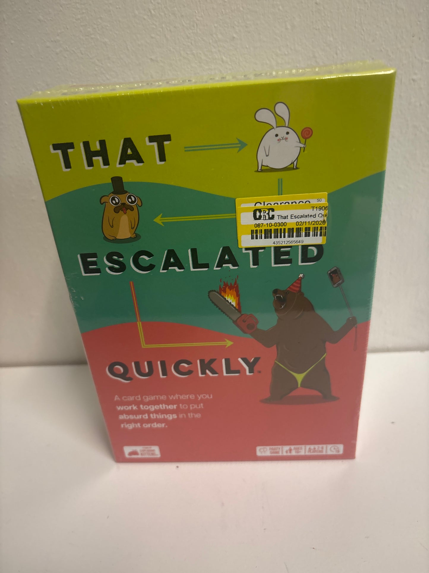 That Escalated Quickly by Exploding Kittens, 2-8 Players - Ages 10+ - 15 Minutes to Play - Hilarious Cooperative Card Game for Family Game Night, Party, Adult and Teen