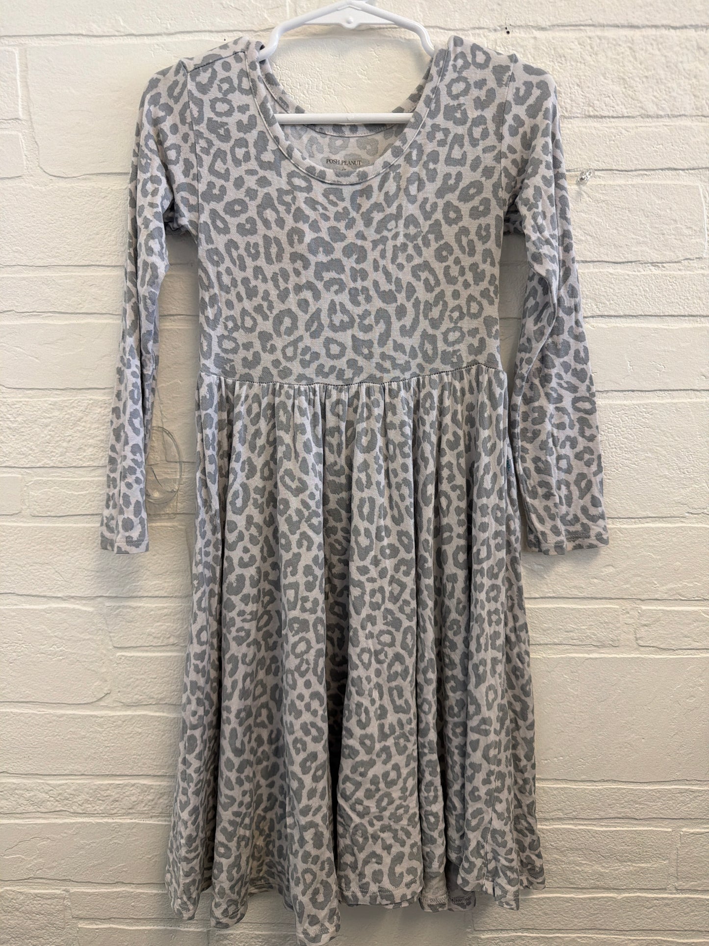 4 Posh Peanut Gray Cheetah Bamboo Dress