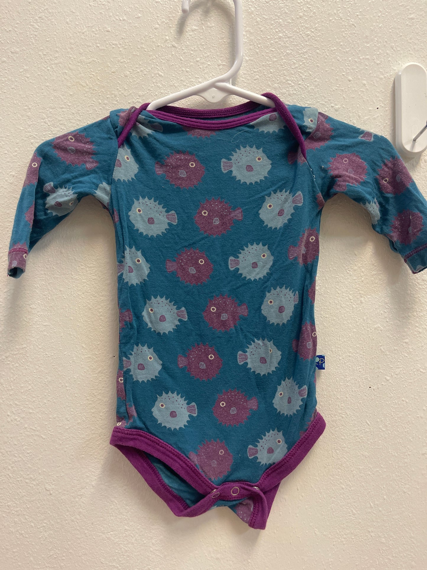 3/6m Kickee Pants Puffer Fish Long Sleeve
