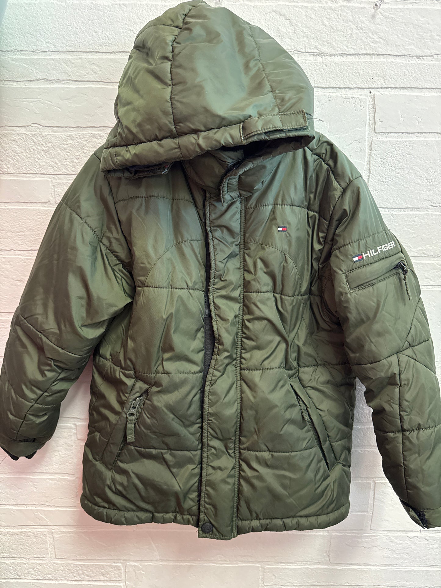 7 Olive Green Tommy Hilfiger Puffer Coat
