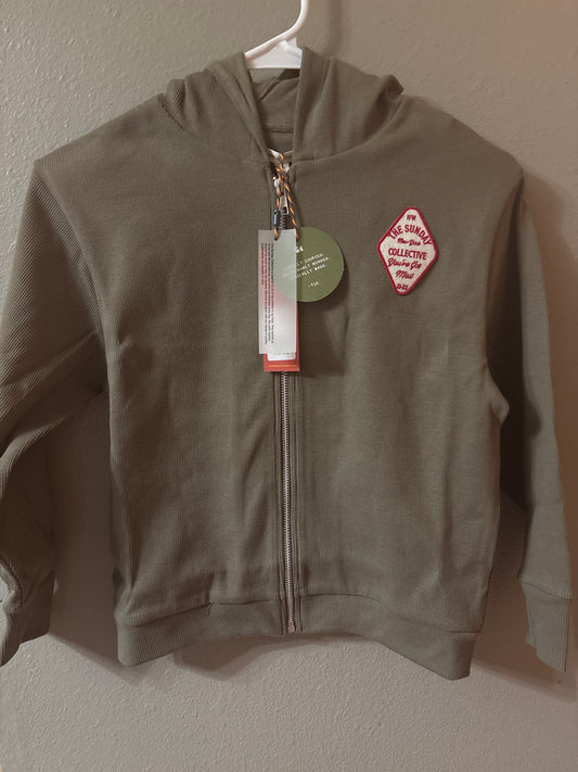 8 New The Sunday Collective Olive Hooded Jacket