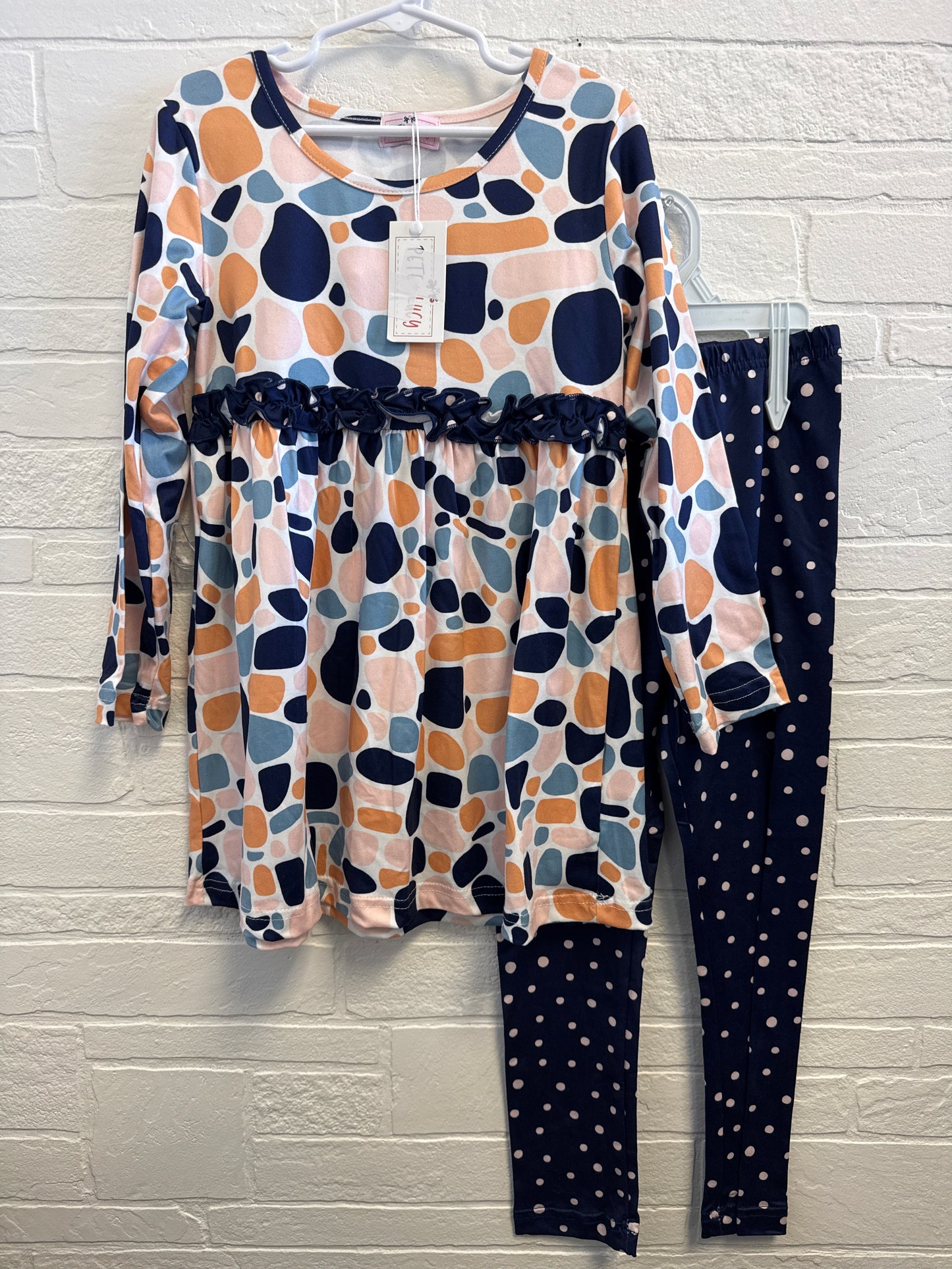 5 NEW Pete & Lucy Navy+Pink Shapes Set