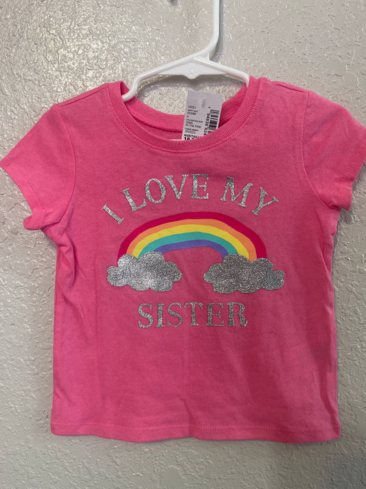 18/24m NEW I Love My Sister Tee