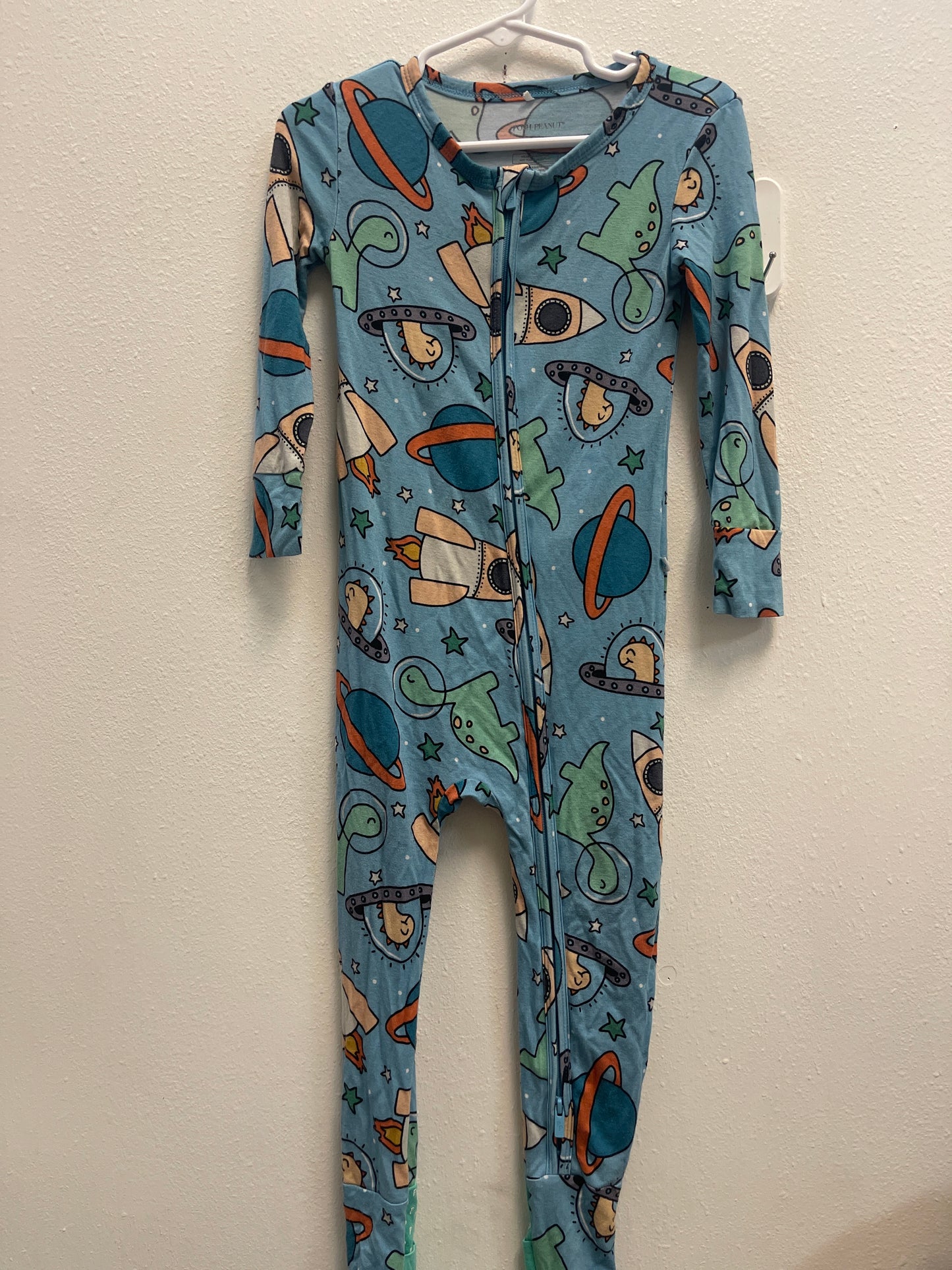 2t Posh Peanut Space Dino Zippie