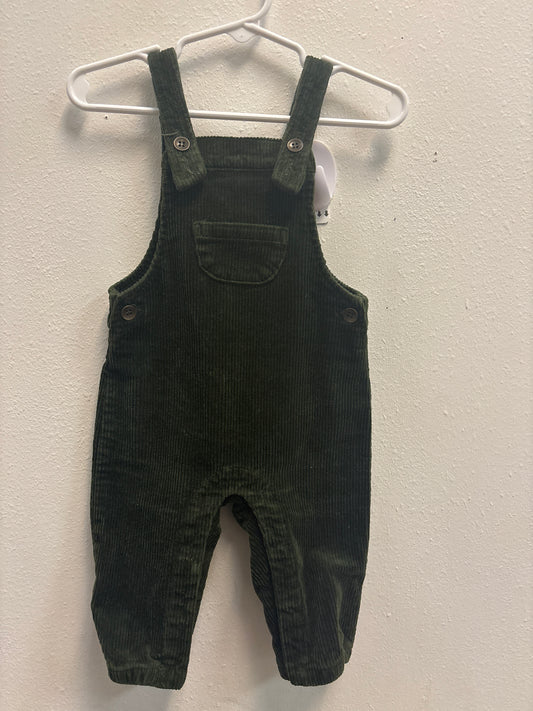 3-6m Rylee + Cru Olive Corduroy Overalls