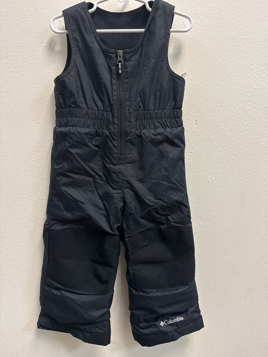 2t Columbia Black Snow Bibs